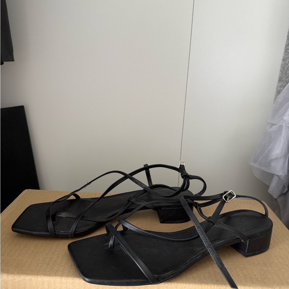 H&M Black Sandals Size 6 (37)